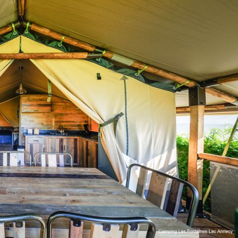 Tente en toile et en bois 5 personnes - LODGE KENYA
