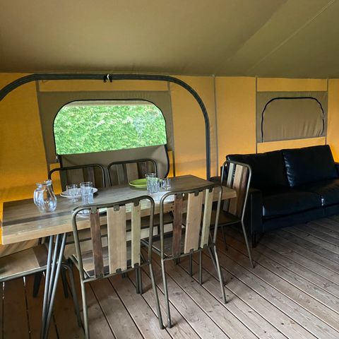 Tente en toile et en bois 5 personnes - LODGE KENYA