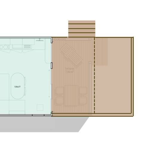 CASA MOBILE 4 persone - VISTA - 2 camere da letto