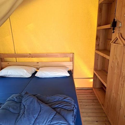 Safaritent 5 personen - Eco Lodge | 2 Slaapkamers | 4/5 Pers. | Single terras