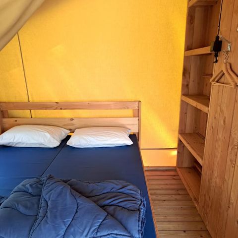 Tenda in tela e legno 5 persone - Eco Lodge | 2 Camere da letto | 4/5 Pers. | Terrazza singola