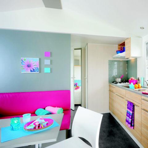 Mobilheim 6 Personen - Premium clim 35m² - 3 Schlafzimmer