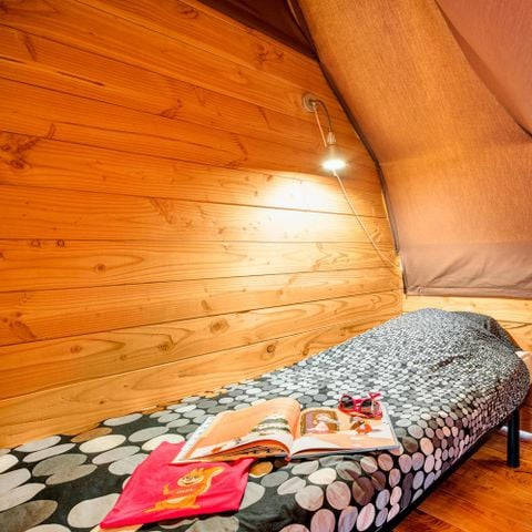 Accommodatie 6 personen - Dubbele Tipi (zonder sanitair)