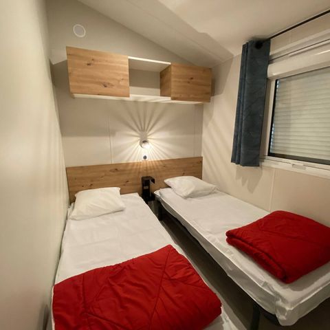 Mobilheim 6 Personen - Mobilheim | Comfort | 3 Zi. | 6 Pers. | Einfache Terrasse | Klima | TV