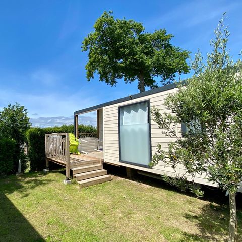 Stacaravan 6 personen - Stacaravan | Comfort | 3 slaapkamers | 6 personen | Eenvoudig terras | Airco | TV