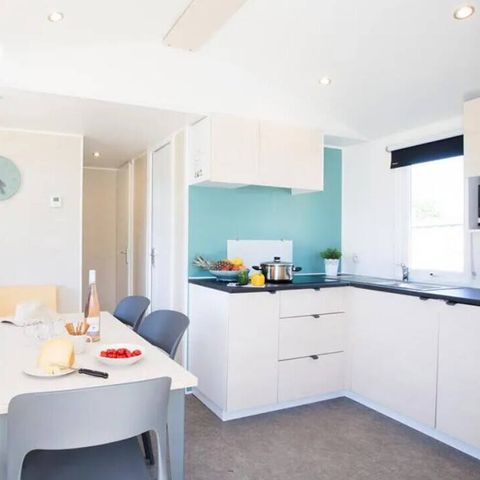 Stacaravan 6 personen - Stacaravan | Comfort | 3 slaapkamers | 6 personen | Eenvoudig terras | Airco | TV