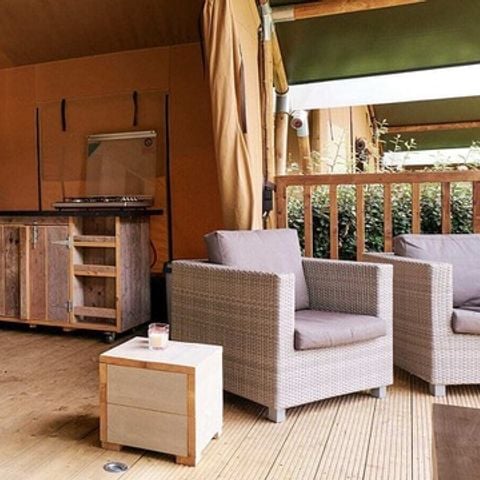 CANVAS AND WOOD TENT 5 people - Safari