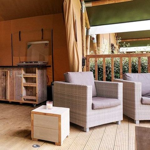 Canvas and wooden tent 5 persons - Safari