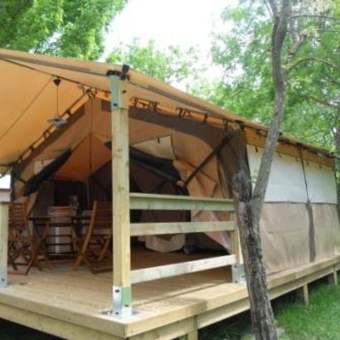 Glampingtent 4 personen - Lodge Victoria Comfort + Zonder sanitair