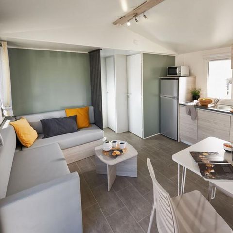 Mobile home 6 persons - Premium 35m² 3 bedrooms, Air conditioning, Tv, dishwasher