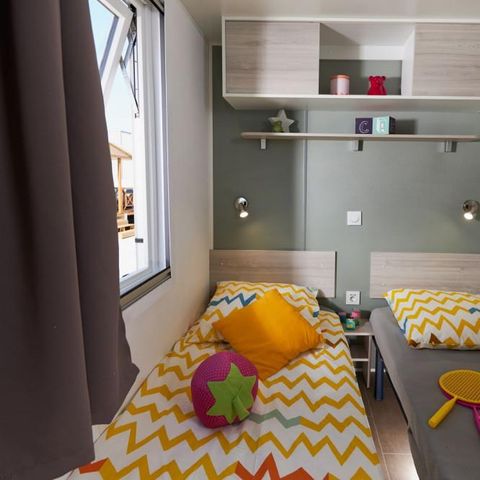 Mobile home 6 persons - Premium 35m² 3 bedrooms, Air conditioning, Tv, dishwasher
