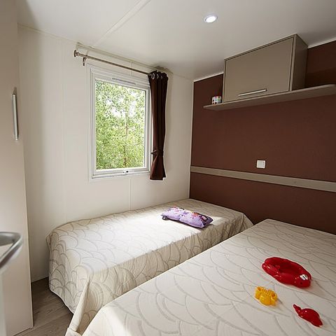 MOBILHOME 6 personnes - Confort 32 m² 3 chambres Clim, Tv