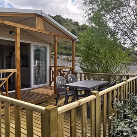 Mobilheim 4 personen - Premium 33 m² 2 Zimmer Klimaanlage, Tv, Geschirrspüler