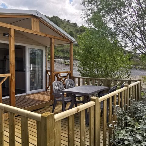 Mobile home 4 persons - Premium 33 m² 2 bedrooms Air conditioning, Tv, dishwasher