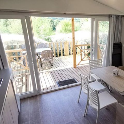 Mobile home 4 persons - Premium 33 m² 2 bedrooms Air conditioning, Tv, dishwasher