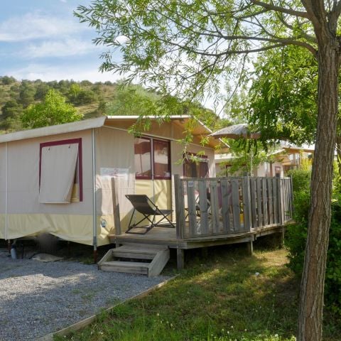 Safaritent 5 personen - Lodgetent Standaard 27,5m² + Terras
