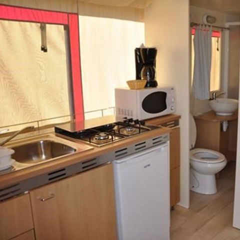 Safaritent 5 personen - Lodgetent Standaard 27,5m² + Terras