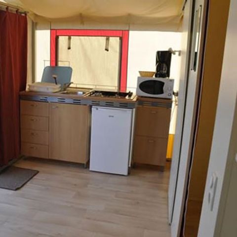 Safaritent 5 personen - Lodgetent Standaard 27,5m² + Terras
