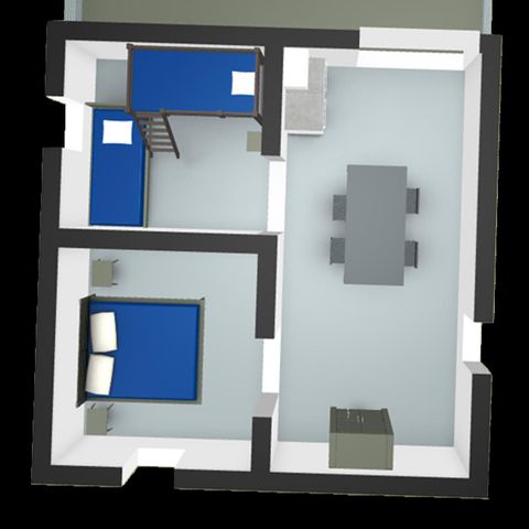 Mobile home 4 persons - Standard Tithome 21m² (without sanitary facilities) + terrace 10m².