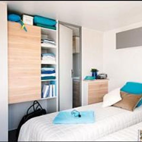 STACARAVAN 4 personen - Premium Patio 30m² 2 slaapkamers Airconditioning, Tv, vaatwasser