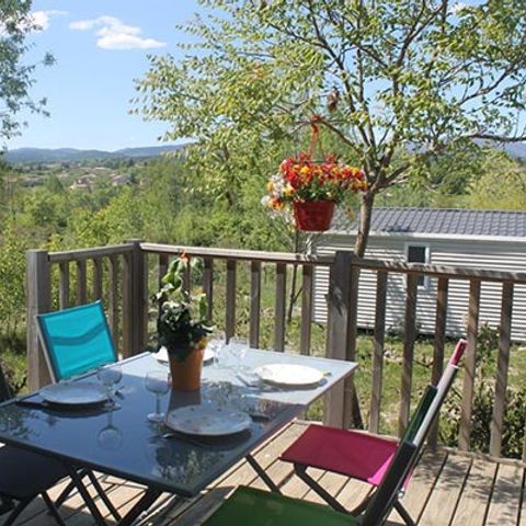 Mobile home 4 persons - Premium Patio 30m² 2 bedrooms Air conditioning, Tv, dishwasher