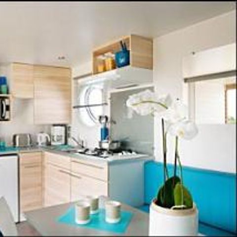 Mobile home 4 persons - Premium Patio 30m² 2 bedrooms Air conditioning, Tv, dishwasher