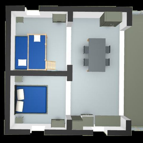 Glamping tent 5 persons - Freeflower Comfort without sanitary facilities 40m².