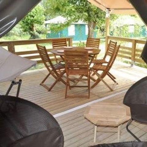 Glamping tent 5 persons - Freeflower Comfort without sanitary facilities 40m².