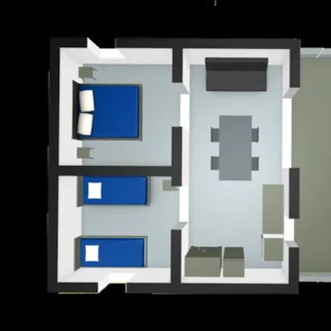 Bungalowzelt 5 personen - Funflower Standard 23m² ohne Sanitäranlagen