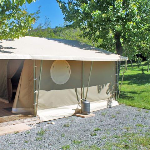 Safarizelt 6 personen - Lodge Canada Confort (6p-3ch) 35m² ohne Sanitäranlagen