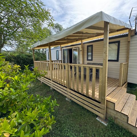 Mobilheim 8 personen - Mobilheim Premium Tribu 40m² (8p-4ch), Klimaanlage, TV, Geschirrspüler, Plancha, Nespresso