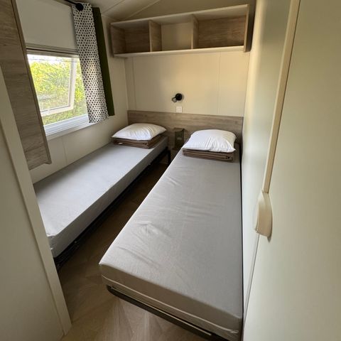 BUNGALOW 8 personnes - Mobil-home Premium Tribu 40m² (8p-4ch), Clim, TV, lave-vaisselle, plancha, Nespresso