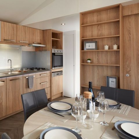 Mobile home 4 persons - Mobil-home Luxe 40m² (4p-2ch), Air conditioning, Tv, Lv, bed 160, roller shutters, plancha, Nespresso