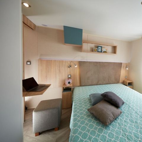 Mobile home 4 persons - Mobil-home Luxe 40m² (4p-2ch), Air conditioning, Tv, Lv, bed 160, roller shutters, plancha, Nespresso