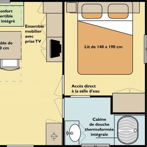 MOBILHOME 6 personnes - MH2 29 m²
