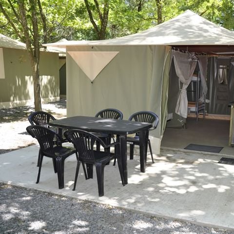 Tente en toile et en bois 5 personnes - Bengali