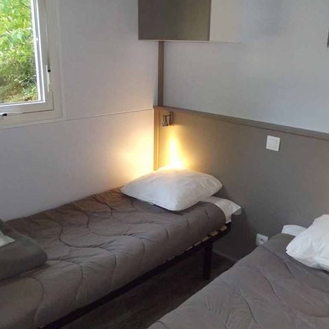 Chalet 8 personen - Chalet Prémium (35m²) mit großer überdachter Terrasse, 3 Schlafzimmern