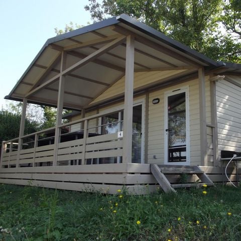 Chalet 8 personen - Chalet Prémium (35m²) mit großer überdachter Terrasse, 3 Schlafzimmern