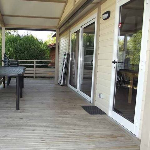 Chalet 8 personen - Chalet Prémium (35m²) mit großer überdachter Terrasse, 3 Schlafzimmern