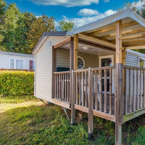 Mobile home 4 persons - Comfort 4p (27m²) with covered terrace, 2 bedrooms, air conditioned