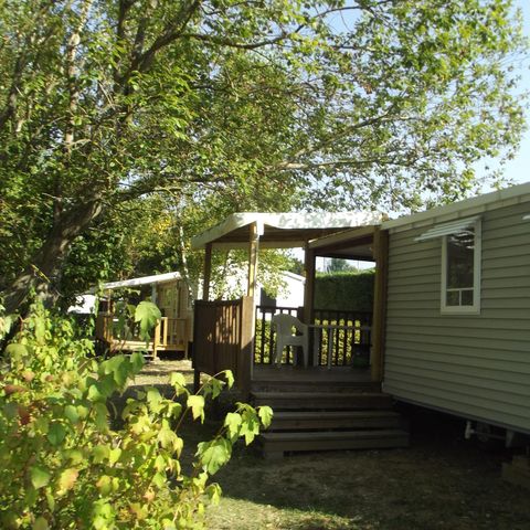 Mobile home 4 persons - Comfort 4p (27m²) with covered terrace, 2 bedrooms, air conditioned
