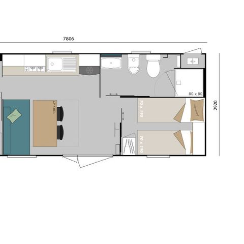 Lodge 4 personen - Lodge Superieur