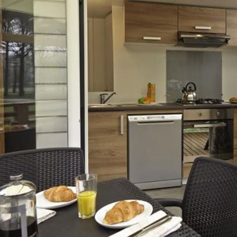 MOBILHOME 8 personas - Premium | 3 Dormitorios | 6/8 Pers. | Terraza elevada | Aire acondicionado.