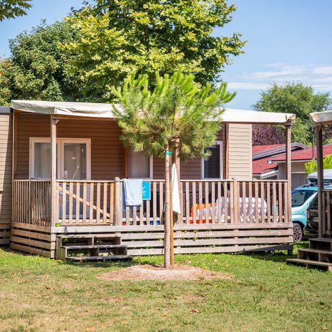 MOBILHOME 6 personnes - Premium | 3 Ch. | 6 Pers. | Terrasse surélevée | Clim.