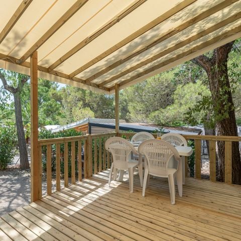 MOBILE HOME 6 people - Mobile-home | Comfort XL | 3 Bedrooms | 6 Pers | Raised terrace | Air conditioning | TV