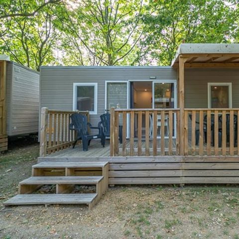 Stacaravan 6 personen - Mobile-home | Comfort XL | 3 slaapkamers | 6 pers | Verhoogd terras | Airconditioning | TV