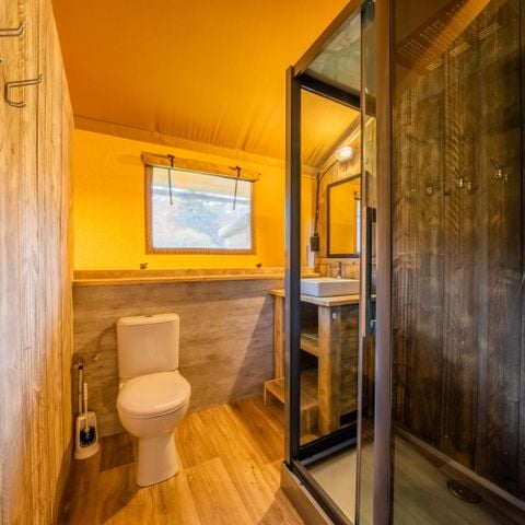 TENTE TOILE ET BOIS 6 personnes - hu Glamp Premium XL	Tenda