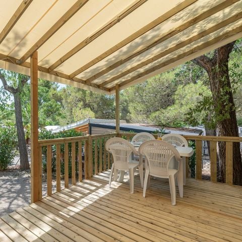 MOBILHOME 4 personas - Premium | 2 Dormitorios | 4 Pers | Terraza elevada | Aire acondicionado