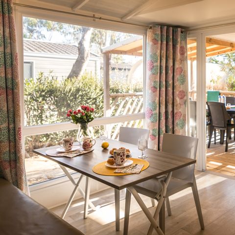 Stacaravan 4 personen - TV + PLANCHA - Côté Oasis