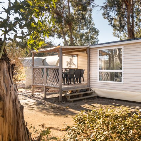 Stacaravan 4 personen - TV + PLANCHA - Côté Oasis